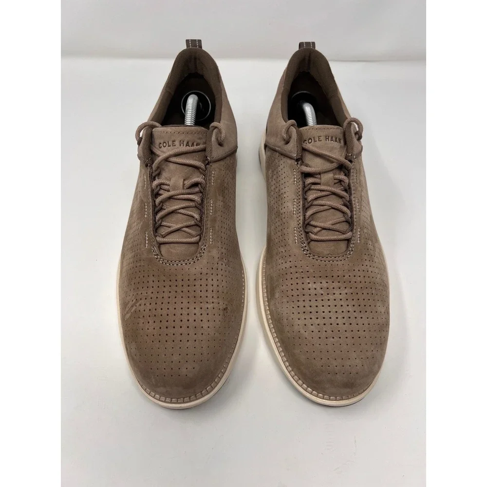 Cole Haan Men's Grand Atlantic Textured Lace Up Sneakers Mens 11.5M Brown EUC